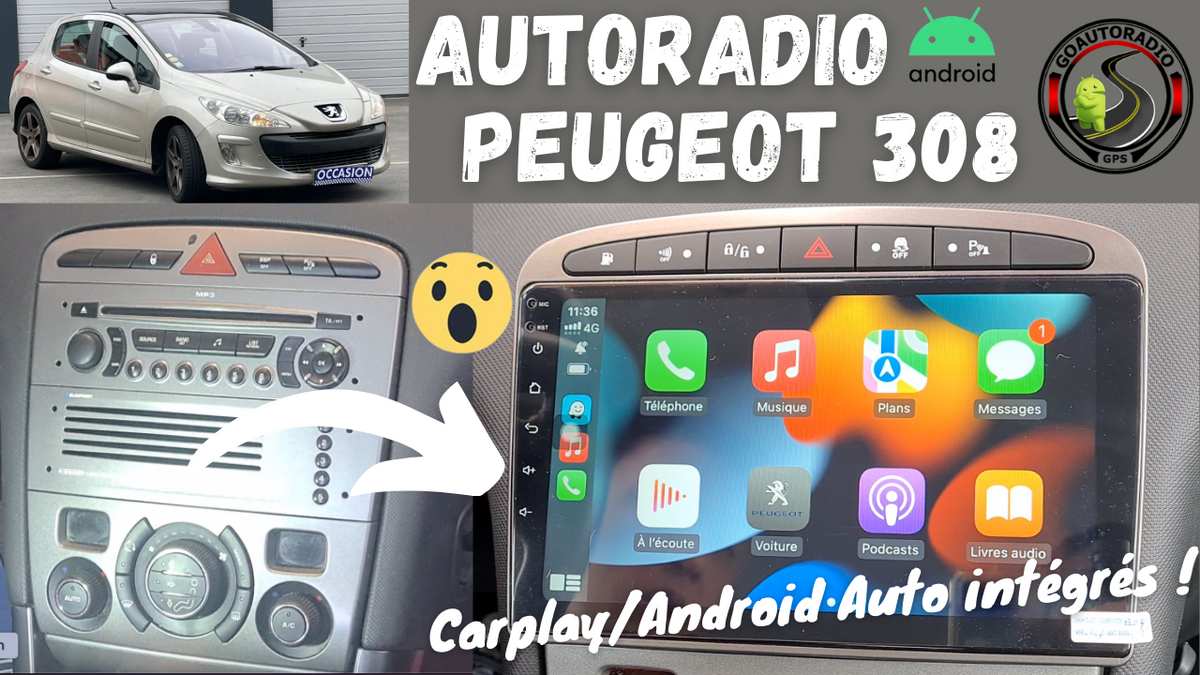 Installation Autoradio PEUGEOT 308 – GOAUTORADIO
