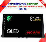 Autoradio GPS Peugeot Partner 3 à partir de 2018 Version Android 13 avec Android Auto et Apple Carplay sans fil intégré