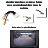 Adaptateur Caméra de Recul 24 PIN pour Renault / Dacia  Compatible Autoradio d’origine MediaNav – Pour Caméra non d’origine