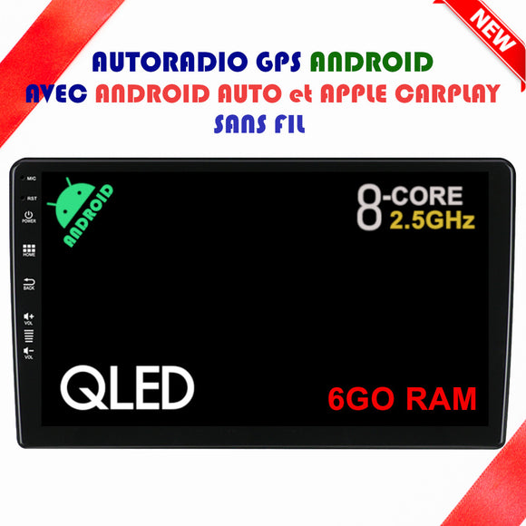 Autoradio GPS Citroën Berlingo II de 2008 à 2018 Version Android 13 avec Android Auto et Apple Carplay sans fil intégré