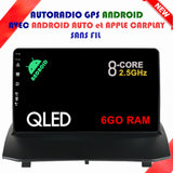 Autoradio GPS Ford Fiesta de 2008 à 2017 Version Android 13 avec Android Auto et Apple Carplay sans fil intégrés