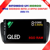 Autoradio GPS Seat Ibiza de 2008 à 2015 Version Android 13 avec Android Auto et Apple Carplay sans fil intégrés