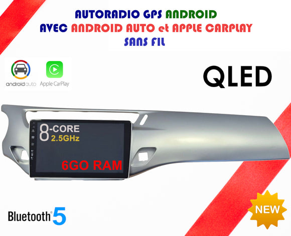 Autoradio GPS Citroën C3 de 2009 à 2016 Version Android 13 avec Android Auto et Apple Carplay sans fil intégré