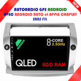 Autoradio GPS CITROEN C4 de 2004 à 2010 Version Android avec Android Auto et Apple Carplay sans fil intégré