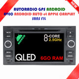 Autoradio GPS FORD FUSION de 2005 à 2012 Version Android 13 avec Android Auto et Apple Carplay sans fil intégrés