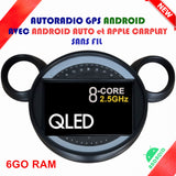 Autoradio GPS Mini Countryman R60 de 2010 à 2016 Version Android 13 avec Android Auto et Apple Carplay sans fil intégrés