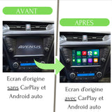 Boîtier Apple Carplay et Android Auto pour Toyota AVENSIS à partir de 2015