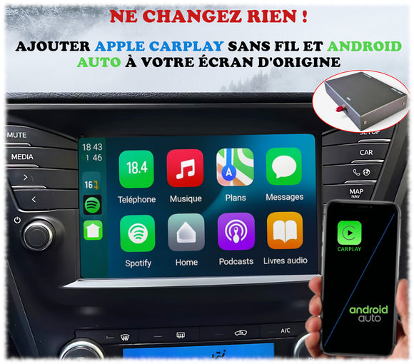 Boîtier Apple Carplay et Android Auto pour Toyota AVENSIS à partir de 2015