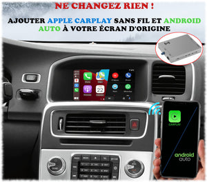 Boîtier Apple Carplay et Android Auto pour VOLVO V60 et Cross-Country de 2010 à 2018