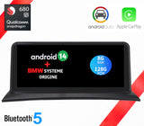 ÉCRAN ANDROID 14 AVEC CARPLAY ET ANDROID AUTO SANS FIL POUR BMW X3 E83 de 2004 à 2010