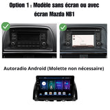 Autoradio Android GPS Mazda CX5 de 2012 à 2017 avec Android Auto et Apple Carplay sans fil intégrés