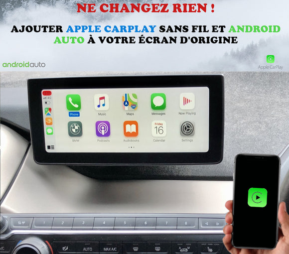 Apple Carplay et Android Auto pour BMW i3 de septembre 2013 à septembre 2017 avec système NBT