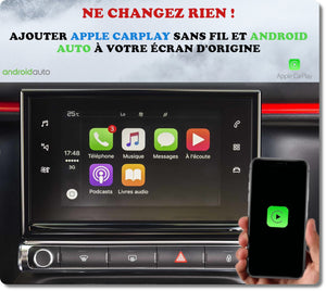 Apple Carplay et Android Auto pour Citroën C4 CACTUS Phase 2 à partir de 2018 avec système NAC
