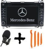 Autoradio GPS Android 12 MERCEDES BENZ CLASSE A W169 2004 À 2012 avec Android Auto et Apple Carplay sans fil intégré