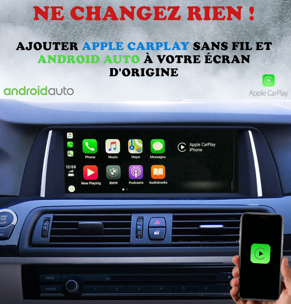 Apple Carplay et Android Auto pour BMW Série 7 F01-F02-F03 et F04 de Novembre 2008 à Juillet 2012 avec système CIC