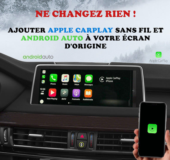 Apple Carplay et Android Auto pour BMW X5 F15 et F85 de Août 2014 à Juillet 2016 avec système NBT